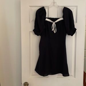 Navy blue mini dress